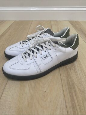 P448 Monza Leather White Low-Top Sneakers Size 45 (12 US)